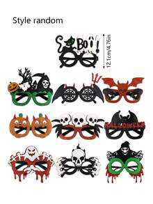 1/5/10 Pcs Halloween Costume Accessory Props Glasses, Halloween Fun Decorative Glasses, Suitable For Party Decoration, Party Event Decoration, Indoor And Outdoor Event Decoration, Birthday Decoration And Festival Dressing. - Halloween - View 8