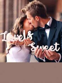 3件裝迷人「Love Is Sweet」PVC 標誌 - 適合婚禮甜點桌與裝飾，字母設計，白色，桌面安裝，經典風格，英文，婚禮裝飾標誌 - 彩色 - 查看 4