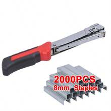 Upholstery Hammer Stapler Tacker Heavy Duty For Carpet Insulation 2000 Staples - A - View 9