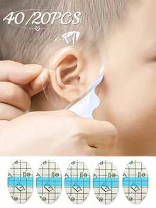 20/40 miếng - Miếng che tai chống nước cho bé - Miếng che tai khi tắm, tắm bồn và bơi, miếng dán bảo vệ tai bằng nhựa trong suốt, phù hợp cho trẻ em và thanh thiếu niên - Nhiều màu - Xem 2