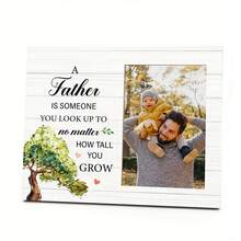 Father's Day Gift: Wooden Photo Frame - Perfect For Dad's Desk Or Bookshelf - A - View 6