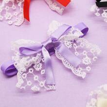 8/20pcs Pet Dog Grooming Bows, Cat & Dog Daily Decoration Lace Bows, Cute Adjustable Dog Collar Bows - Multicolor - View 4