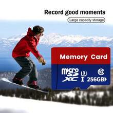 1PC TF Memory Card High Capacity 256GB, 128GB, 64GB, 32GB High-Speed SD Card Compatible With Computers, Digital Cameras, Audio Systems, Dashcams, And Smartphones - Red and Blue - View 2