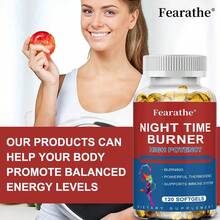 Nighttime Fat Burner - High Potency Formula With White Kidney Bean And Green Coffee Bean - Metabolism Support - 120 Softgels - 1 bottle - View 3