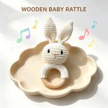 Handmade Crochet Rattle, Baby Rattle Toy, Attract Baby's Attention, Infant Parent-Child Interaction Toy, Built-In Bell, 3D Cute, Rich Details, Newborn Commemorative Gift, Easter Gift, Halloween Gift - Multicolor - View 11
