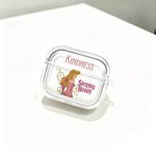 Disney Sleeping Beauty Aurora "Kindness" Inspirational AirPods Case Transparent Shockproof Shell With Keychain Compatible With AirPods 1/2/3/4 And Pro/Pro 2 Nd Generation Suitable For New AirPods Pro 3 Stocking Stuffers The Girlfriend. - Transparent - View 4