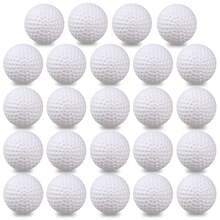 24 50 100 Pack Plastic Golf Balls Hollow Lightweight Practice Balls For Indoor Outdoor Training Golf Party Decorations - 24/Pack, White - View 7