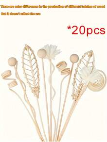 Incense Stick Flameless Incense Stick Rattan Plant Volatilization Stick Deodorant Toilet Water Perfume Incense Stick Accessories/Random Styles - Apricot - View 11