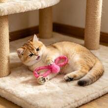 2PCS/4PCS/6PCS Random Color Pet Throwing Toy Cat Toy Pet Interactive Toy Scratch And Bite Resistant Self-Entertainment Boredom Relief Toy With Built-In Bell - View 7