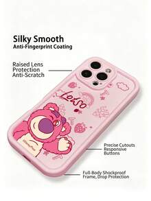 Miniso Funda de teléfono de silicona escalonada Disney, funda de teléfono de verano, regalo de vacaciones, funda de teléfono antideslizante, a prueba de caídas, a prueba de huellas dactilares, compatible con iPhone 17, 17Air, 17pro, 17promax, 11, 12, 13, 14, 15, 16pro, 16promax, 14Plus, 15Plus, 16Plus, 16pro, 16promax, XR. - Rosa - Ver 6
