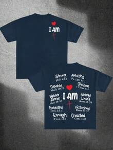 Men's T-Shirt Made Of 180g Cotton, Printed On Both Sides, Comfortable, Casual, Versatile And Fashionable, A Must-Have Short-Sleeved T-Shirt With A Round Neck For Men, As A Gift. - 白色 - 查看 8