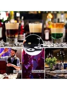 Three-Tier Bar Glass Frosting Set, Barman Tool, Salt And Sugar Container Set, Cocktail Condiment Box. - View 8