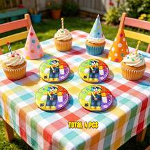 Roblox 4pcs Cartoon Game Theme Brooch Set - Iron Badges Suitable For Birthday Party Gift Bag Fillers, Clothing, Backpacks, Daily Wear - Roblo Boy Brooch H - View 7