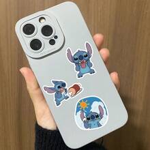 Disney 100pcs/Roll Cartoon Stitch Asymmetrical Waterproof Stickers, Suitable For Laptop Phone Case Decoration, Price Tags, Stationery, Scrapbooking And Highlighter Marking - Stitch Stickers - View 5