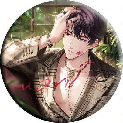 1 cái huy hiệu cài áo handmade anime fan game, huy hiệu laser sưu tầm, quà tặng cho người đam mê, quà lễ, quà Valentine
