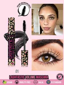 MISSLYN 1件裝 Lashtastic 豐盈黑色睫毛膏，豐盈爆發、持久顯色、可卸除配方，創新刷頭，極濃深色，強效豐盈睫毛，眼妝，適合 Y2K 風格，品牌彩妝 - #1 Black - 查看 10