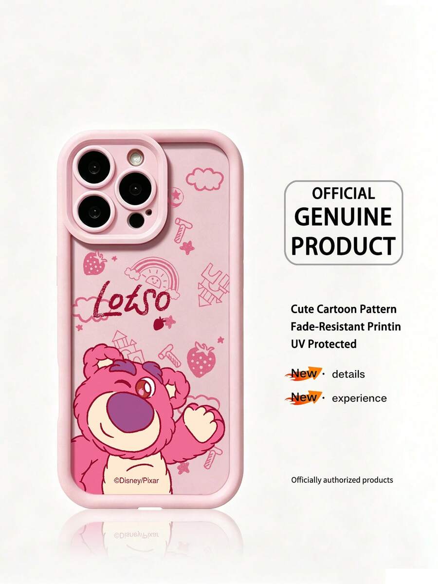 Miniso Funda de teléfono de silicona escalonada Disney, funda de teléfono de verano, regalo de vacaciones, funda de teléfono antideslizante, a prueba de caídas, a prueba de huellas dactilares, compatible con iPhone 17, 17Air, 17pro, 17promax, 11, 12, 13, 14, 15, 16pro, 16promax, 14Plus, 15Plus, 16Plus, 16pro, 16promax, XR. - Rosa - Ver 1