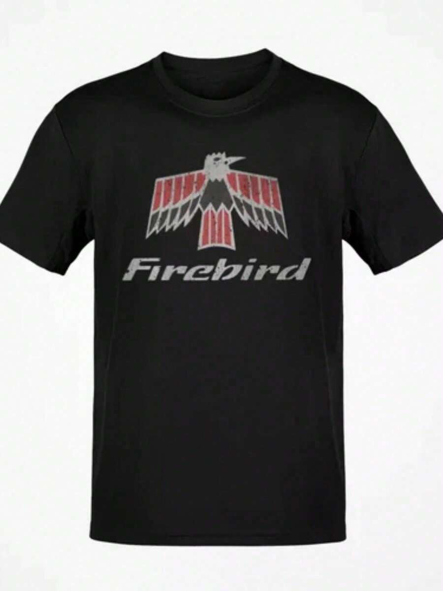 Mångsidig och universellt smickrande, denna nostalgiska t-shirt med Pontiac Firebird 1967-logotypen skapar en raffinerad och snygg look med en fantastisk passform! !, Retro t-shi - Tillbaka - Visa 1