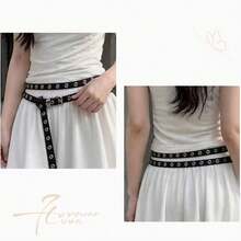 1pc Women's Belt 2026 New Style Multifunctional PU Leather Accessory Suitable For Daily Wear - Black - View 3