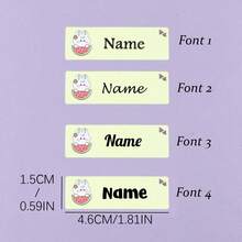 Pegatinas personalizadas, etiquetas de nombre con icono de océano personalizadas, adecuadas para planificador y escritorio, pegatinas personalizadas, juego de calcomanías coloridas, adecuadas para niñas y niños, regalo personalizado - Estilo C - Ver 4