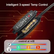 Electric Heated Gloves, Winter Warm Gloves, Knitted Gloves, Smart 3-Level Temperature Control, Double-Sided Heating, Automatic High-Temperature Cut-Off, USB Connection Supported. The Best Winter Gift - View 6