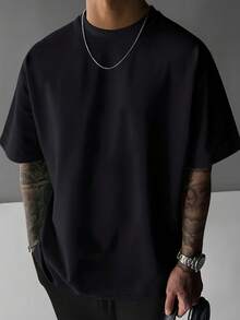Camiseta para hombre HOT TUNA AUSTRALIA con estampado de imitación de bordado, estilo urbano, adecuada para uso casual diario, corte holgado con hombros caídos, cuello redondo y manga corta, - Blanco - Ver 8