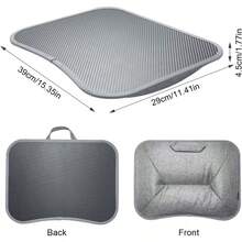 Compact Over-The-Knee Desk Small Laptop Tray 39x29x4.5cm Portable Space-Saving Ergonomic Laptop Stand Suitable For Laptops Under 15 Inches Bed Sofa Office Study Gaming Dual Use - Black - View 8