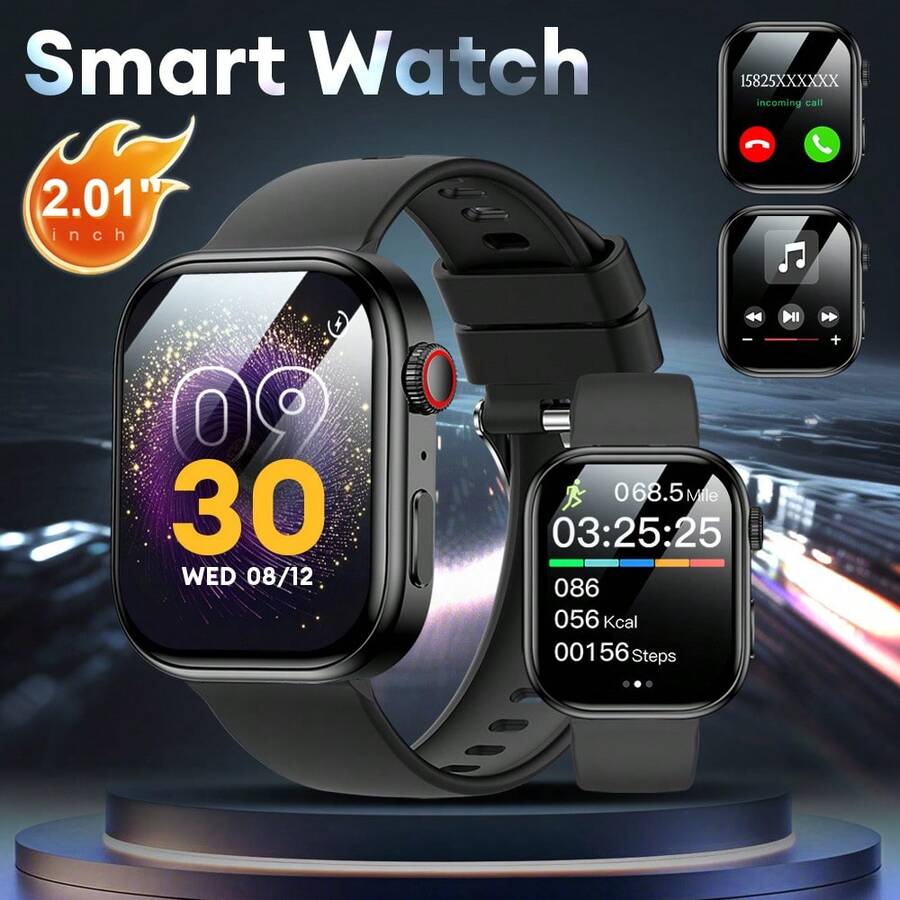 New Exquisite Fashionable Women's Watch, Elegant Appearance Novel Unique Sports Smart Watch, Wireless Calling, Music Control, Remote Camera, Message Notification, Calories, Stopwatch, Multiple Sports Modes, Men's Watch, USB Cable Charging Multi-Functional, Suitable As Holiday Gift - Multicolor - View 1