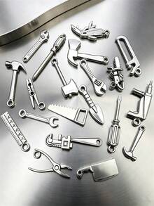 20/30/50/60/80/100pcs Mixed Vintage Silver Color Zinc Alloy Knight Sword, Gun And Bow Charms, Suitable For DIY Weapon Decorations, Jewelry Making And Crafts - Silver - View 7