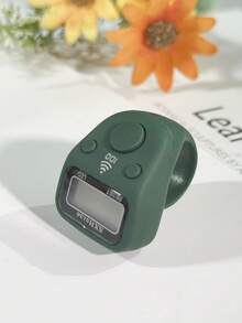 Nuevo anillo contador de material de goma, contador portátil multiusos, anillo contador con pantalla digital, adecuado para contar oraciones, inventario, tráfico peatonal, festivales de sacrificio, regalos y talla grande - Multicolor - Ver 2