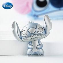 Monogram 1pc Officially Licensed Cute Stitch Fridge Magnet, Cute Magnetic Decor For Locker, Refrigerator, Whiteboard, Cabinet, Office, Kitchen, Blackboard, Ideal Gift And Party Favor - Blue - View 1