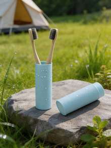 1/2PCS Portable Toothbrush Travel Storage Case, Portable Toothbrush Cup, Plastic Toothbrush Holder, Travel Essential, Suitable For Bathroom, Camping, Travel, Campus, Business Trip - View 8
