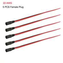 18 AWG 22AWG männlicher weiblicher DC-Stromstecker 5V 12V 5,5x2,1mm Kabelstecker Adapter, geeignet für Fernseher, Kamera, 5050 2835 LED-Streifenleuchten - Weiblich & Männlich - Übersicht 20