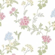 Pink Floral Self-Adhesive Peel And Stick Wallpaper, Removable Self-Adhesive Wallpaper For Modern Bedroom And Bathroom, Green Leaf Cabinet Sticker - 1PC - View 1