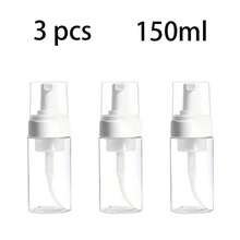 1pc/2pcs/3pcs 50ml/100ml/150ml/200ml Foaming Soap Bottle Empty Plastic Mousse Facial Cleanser Pump Bottle Refillable Lotion Shampoo Dispenser - Clear - View 17