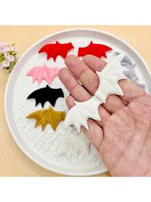 10pcs/Set Cute Plush Demon Bat Wings Halloween Bat Wings Decoration DIY Handmade Accessories Materials Cosplay Party Costume Props Halloween Theme Party Costume Props Halloween Decoration - Multicolor - View 6