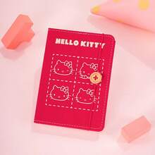 Sanrio Hello Kitty A6 Notebook, Cute Fabric Cover Tie-Up Student Portable Memo Pad - Multicolor - View 11