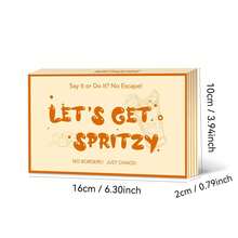 LET'S GET SPRITZY 2-8人對戰派對桌遊，快節奏趣味挑戰與話題啟動，適合生日、晚餐與社交聚會，家庭遊戲之夜絕佳選擇 - 橘色 - 查看 2