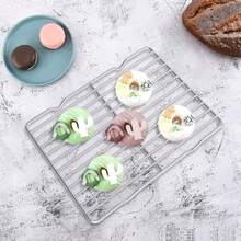 Stainless Steel Cooling Rack, 2-Pack, Rectangular (20 X 26 Cm), Heat-Resistant, Suitable For Baking And Roasting, Fits Disposable Baking Sheets, Silver - View 6