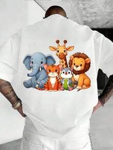 Men T-Shirts - 白色 - 查看 3