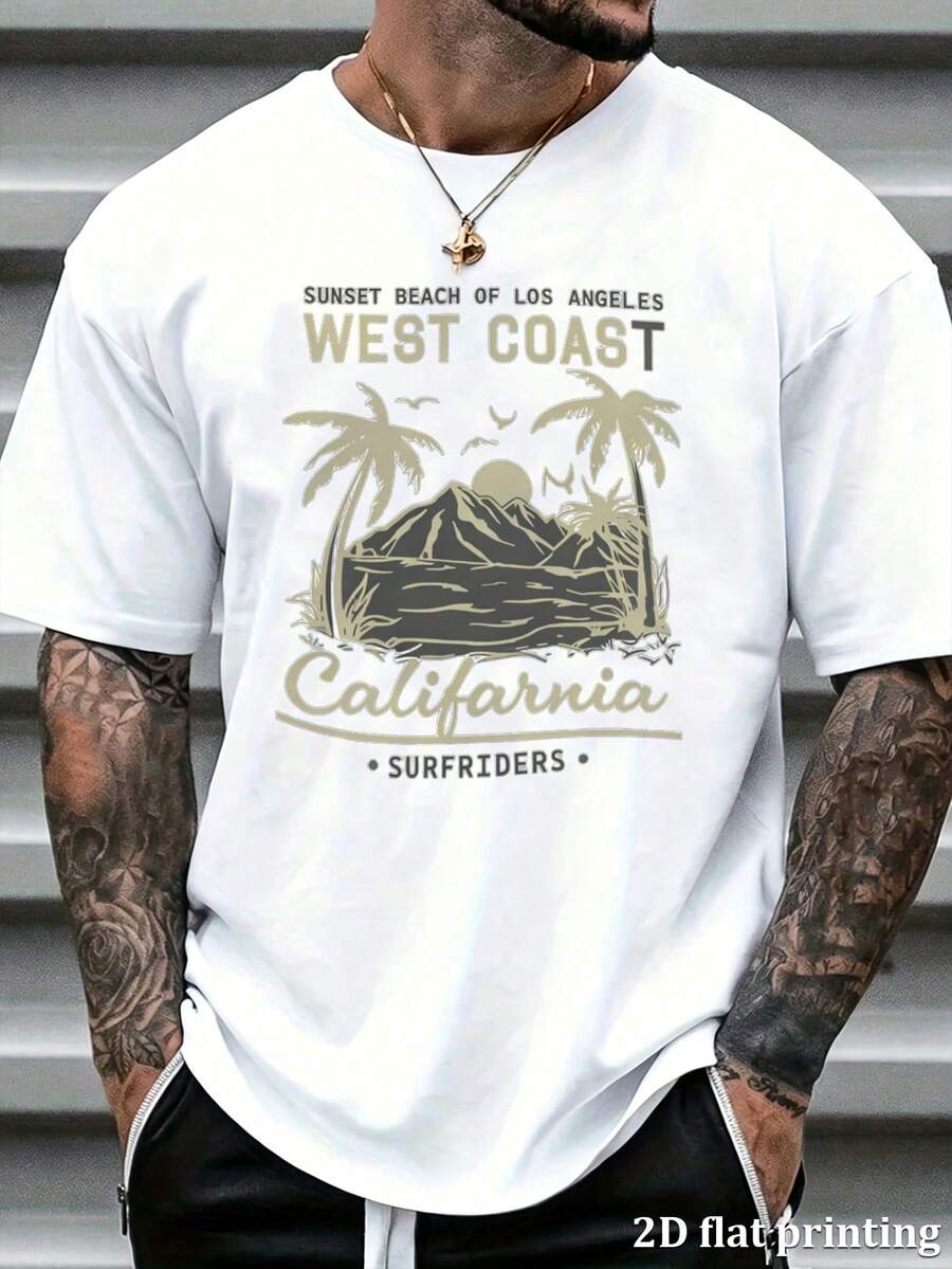 Men T-Shirts - 白色 - 查看 1