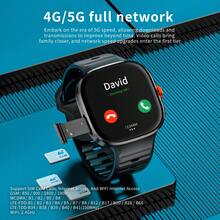 LOKMAT APPLLP 6 MAX 智能手表，支持 4G/5G 网络和 WiFi，配备 2.16 英寸 AMOLED 宽屏（480*480 分辨率），可伸缩高清摄像头，支持 SIM 卡。这是一款多功能智能手表，支持应用下载。 - 查看 6