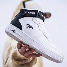 Runway Men Sneakers - 黑與白 - 查看 1