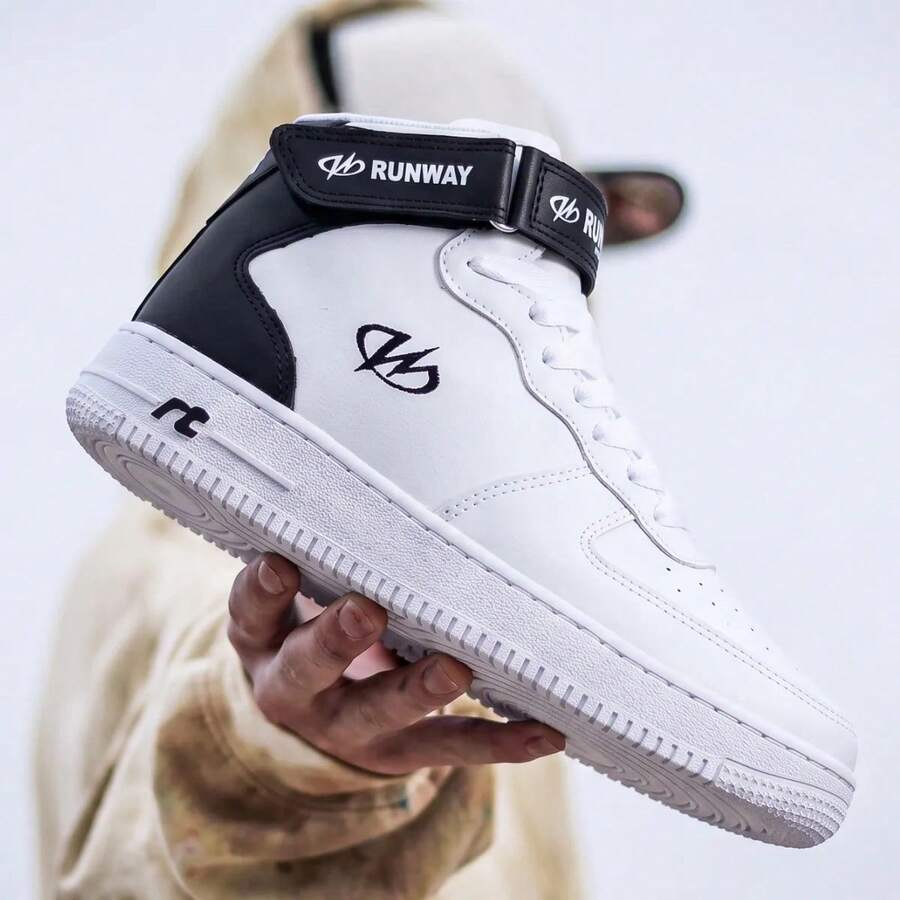 Runway Men Sneakers - 黑與白 - 查看 1