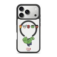 Miniso Marvel 蜘蛛人浩克卡通小眾設計 MagSafe 磁吸充電保護殼，適用 iPhone 18 Pro/18 Pro Max/17/17 Pro Max/16 Pro/15 Plus/17 Air/14/13/12/16 Pro Max/15 Pro，男士防摔保護套，適用 Apple - 黑色 - 查看 1