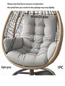1PC Multi-Functional Rocking Chair Cushion, Suitable For Chairs, Hanging Baskets And Recliners. Seat Pad Egg Shaped Hammock Base Pillow Suspended Basket Rest, Suspended Seating Comfort, Egg Shaped Pillow, Hammock Base Cushion - Multicolor - View 12