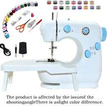 1pc Beginner Sewing Machine, Mini Portable Sewing Machine, Suitable For Beginners, A Complete Set Of Quick Home Fabric Repair Tools, Also A Great Helper For DIY Craft Enthusiasts. - Multicolor - View 14
