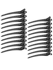 Juego de pinzas de metal para seccionar el cabello, pinzas de rizo para mujeres, pinzas de pico de pato para el cabello, pinzas de cocodrilo, pinzas de metal para el cabello - Rosa - Ver 10