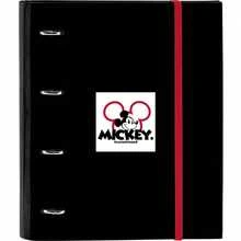 Safta Disney Mickey Mouse Mickey Mood A4 Folder 4 Round Rings 35 Mm With Refill 100 Sheets A4, Grid 5x5 Mm, Hard Covered, Elastic Closure And Dividers - 米奇心情 - 查看 2
