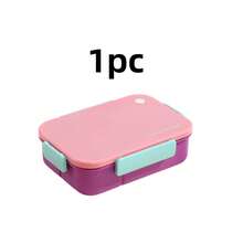 1pc Microwave- Bento Box, Divided Lunch Box With Utensils, Leak-Proof Adult Lunch Box For Work, Compartment Food Storage Container, Insulated Lunch Bag - Multicolor - View 13